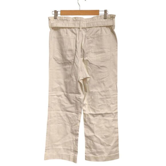 J.Crew Paperbag Wide-Leg Pants in White Denim Size 29 - Picture 5 of 7